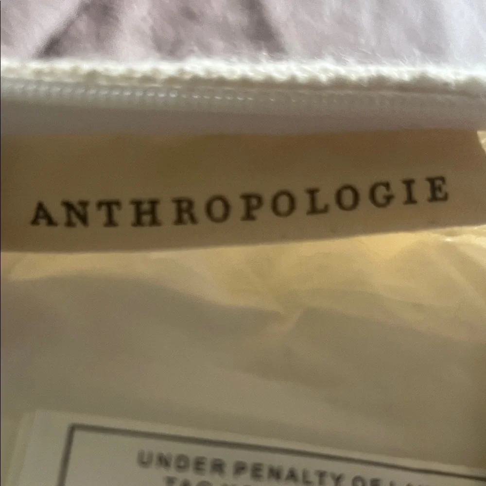 Anthropologie textured Cream and Tan Accent Pillow pre owned great condition - Picture 8 of 10